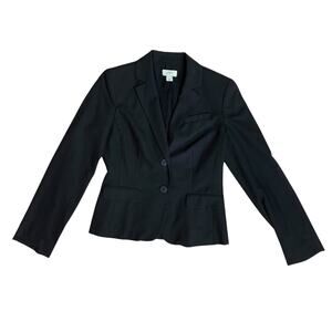 Ann Taylor Loft Black Blazer Jacket Womens 2 XS Office